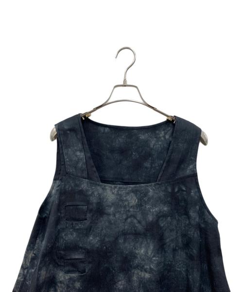 慈雨（ジウ）慈雨 (ジウ) ノースリーブワンピース インディゴ サイズ:40の古着・服飾アイテム