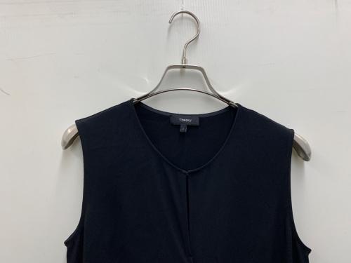 theory（セオリー）theory (セオリー) ノースリーブワンピース ブラック サイズ:2の古着・服飾アイテム