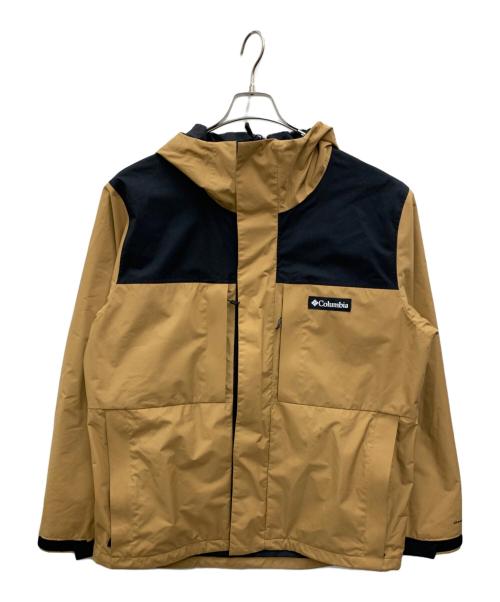 Columbia（コロンビア）Columbia (コロンビア) マウンテンパーカー ブラック×ベージュ サイズ:Lの古着・服飾アイテム