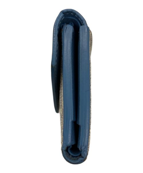 LOUIS VUITTON（ルイ ヴィトン）LOUIS VUITTON (ルイ ヴィトン) 3つ折り財布　ダミエ・アズール ポルトフォイユ・ゾエ スカイブルー×ホワイトの古着・服飾アイテム