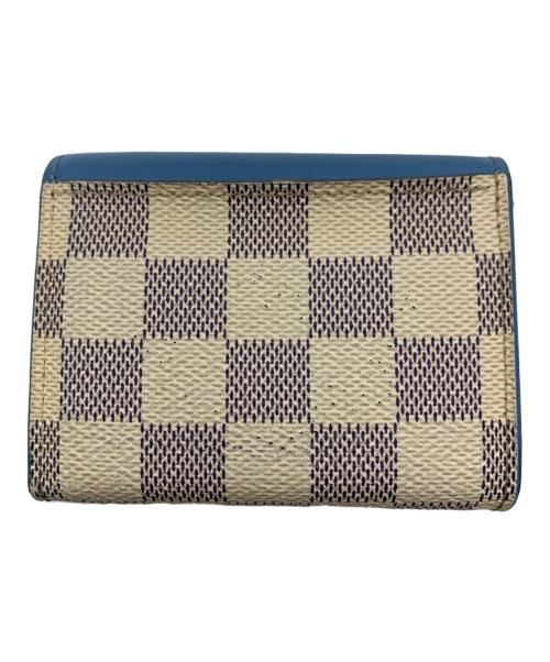 LOUIS VUITTON（ルイ ヴィトン）LOUIS VUITTON (ルイ ヴィトン) 3つ折り財布　ダミエ・アズール ポルトフォイユ・ゾエ スカイブルー×ホワイトの古着・服飾アイテム
