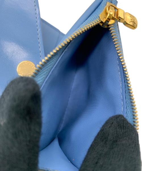 LOUIS VUITTON（ルイ ヴィトン）LOUIS VUITTON (ルイ ヴィトン) 3つ折り財布　ダミエ・アズール ポルトフォイユ・ゾエ スカイブルー×ホワイトの古着・服飾アイテム