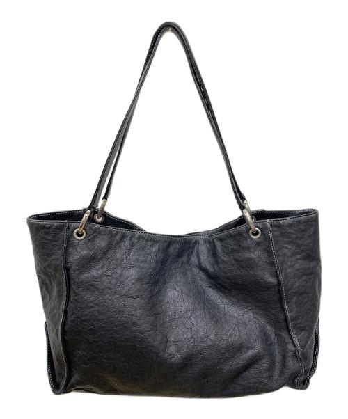 KITAMURA（キタムラ）KITAMURA (キタムラ) レザーハンドバッグ ブラックの古着・服飾アイテム