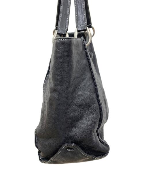 KITAMURA（キタムラ）KITAMURA (キタムラ) レザーハンドバッグ ブラックの古着・服飾アイテム