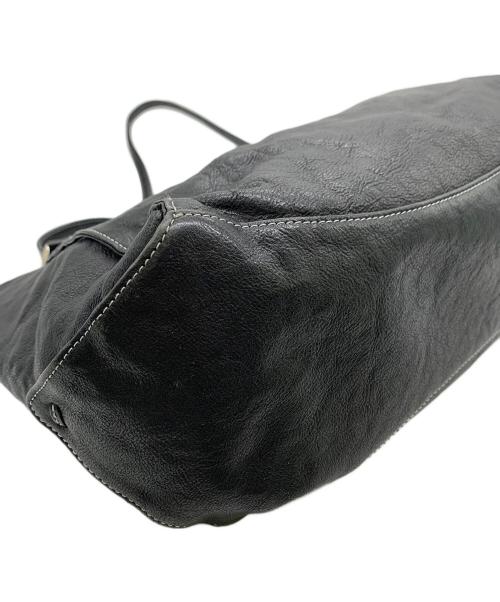 KITAMURA（キタムラ）KITAMURA (キタムラ) レザーハンドバッグ ブラックの古着・服飾アイテム