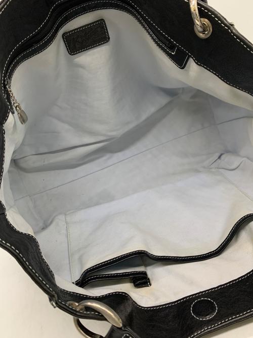 KITAMURA（キタムラ）KITAMURA (キタムラ) レザーハンドバッグ ブラックの古着・服飾アイテム