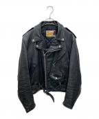 Schottショット）の古着「レザージャケット」｜ブラック