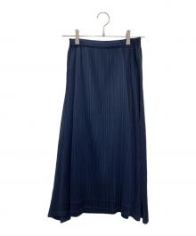 PLEATS PLEASE ISSEY MIYAKE（プリーツプリーズ イッセイミヤケ）の古着「プリーツスカート」｜ネイビー