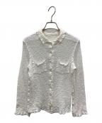 me ISSEY MIYAKEミーイッセイ ミヤケ）の古着「■カリフラワーカーディガン」｜アイボリー