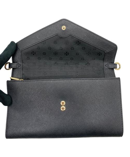 TORY BURCH（トリーバーチ）TORY BURCH (トリーバーチ) ショルダーウォレット ブラックの古着・服飾アイテム