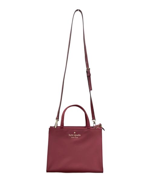 Kate Spade（ケイトスペード）Kate Spade (ケイトスペード) 2WAYショルダーバッグ レッドの古着・服飾アイテム