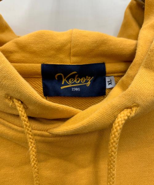 KEBOZ（ケボズ）KEBOZ (ケボズ) パーカー イエロー×パープル サイズ:XLの古着・服飾アイテム