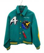 A FEW GOOD KIDSアフューグッドキッズ）の古着「スタジャン」｜グリーン