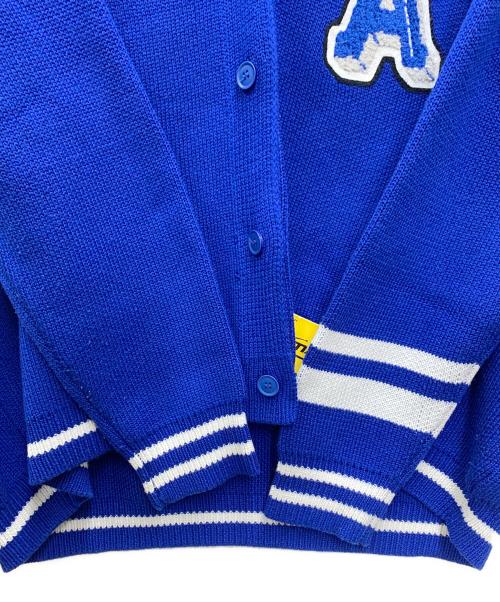 MAMC（エムエーエムシー）MAMC (エムエーエムシー) ニットカーディガン ブルー サイズ:Lの古着・服飾アイテム