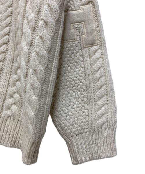 SUPREME（シュプリーム）Supreme (シュプリーム) Applique Cable Knit Sweater アイボリー サイズ:XLの古着・服飾アイテム