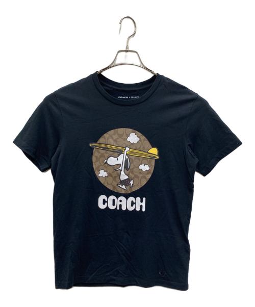 COACH（コーチ）COACH (コーチ) PEANUTS (ピーナッツ) 半袖カットソー ブラック サイズ:Sの古着・服飾アイテム