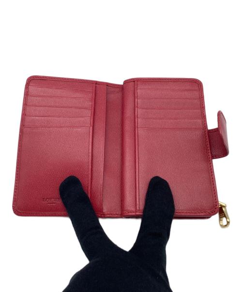 LOEWE（ロエベ）LOEWE (ロエベ) 2つ折り財布 レッドの古着・服飾アイテム