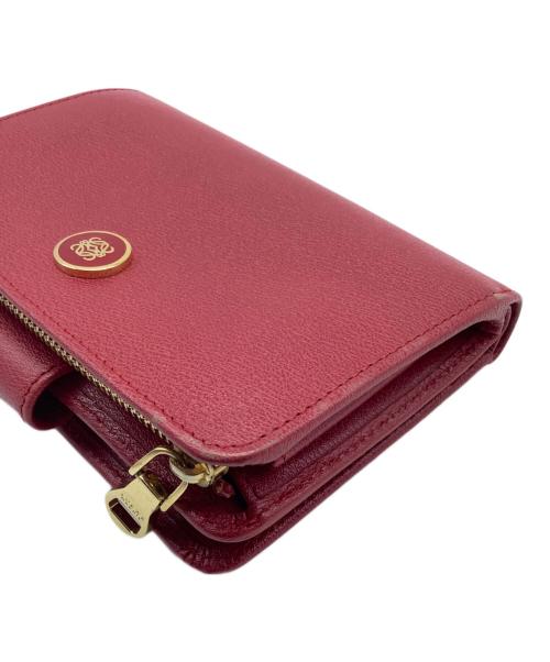 LOEWE（ロエベ）LOEWE (ロエベ) 2つ折り財布 レッドの古着・服飾アイテム