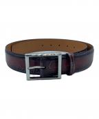 Berlutiベルルッティ）の古着「クラシックレザーベルト」｜レッド