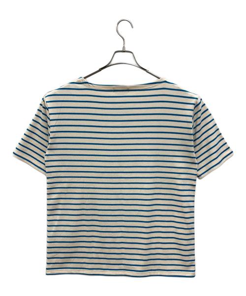 pillings（ピリングス）pillings (ピリングス) カットソー アイボリー×ブルー サイズ:FREE 未使用品の古着・服飾アイテム