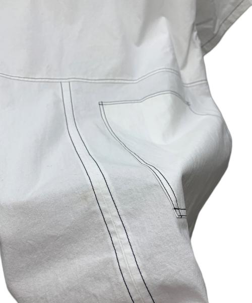 youmolaugh（ユーモラフ）youmolaugh (ユーモラフ) 変形チュニック ホワイト×グレー サイズ:FREE 未使用品の古着・服飾アイテム