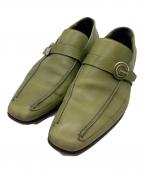 GUCCIグッチ）の古着「ドレスシューズ」｜オリーブ