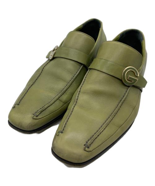 GUCCI（グッチ）GUCCI (グッチ) ドレスシューズ オリーブ サイズ:41 1\2の古着・服飾アイテム