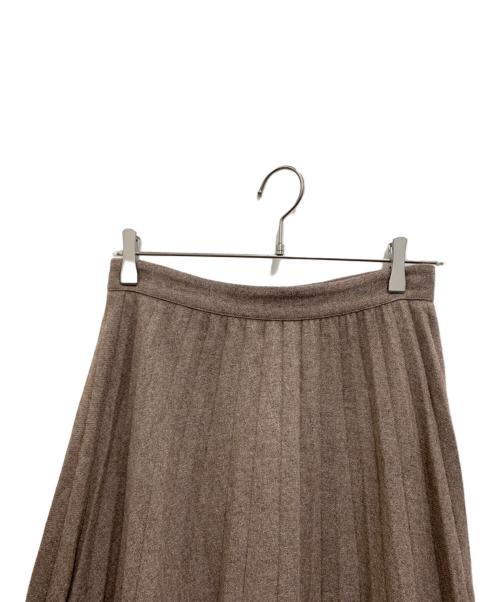 CLANE（クラネ）CLANE (クラネ) フリルプリーツボリュームスカート ベージュ サイズ:2の古着・服飾アイテム