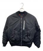 NIKEナイキ）の古着「MA-1ジャケット」｜ブラック