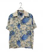 KONABAYコナベイハワイ）の古着「アロハシャツ」｜ベージュ×ブルー