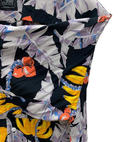 KONABAY（コナベイハワイ）KONABAY (コナベイハワイ) アロハシャツ ブラック×イエロー サイズ:Lの古着・服飾アイテム