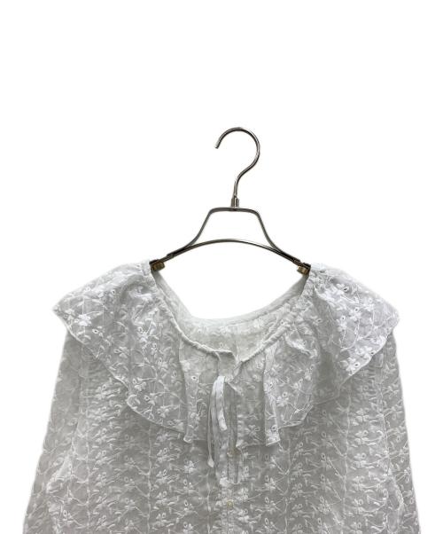 SHENERY（シーナリー）SHENERY (シーナリー) レースシャツ ホワイト サイズ:FREE 未使用品の古着・服飾アイテム