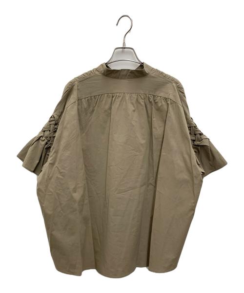 Lallia Mu（ラリア ムー）Lallia Mu (ラリア ムー) シャツブラウス オリーブ サイズ:38 未使用品の古着・服飾アイテム