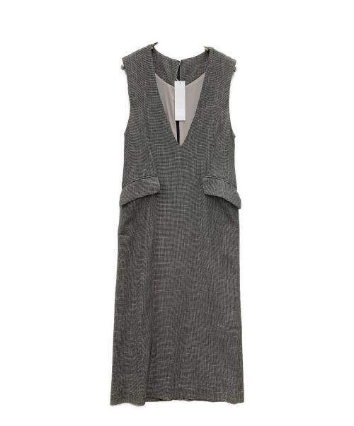 SHENERY（シーナリー）SHENERY (シーナリー) ノースリーブワンピース ブラック×ベージュ サイズ:36 未使用品の古着・服飾アイテム