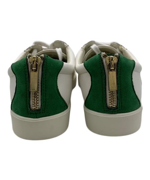 BARNYARDSTORM（バンヤードストーム）BARNYARDSTORM (バンヤードストーム) バックZIPスニーカー ベージュ×グリーン サイズ:35 未使用品の古着・服飾アイテム
