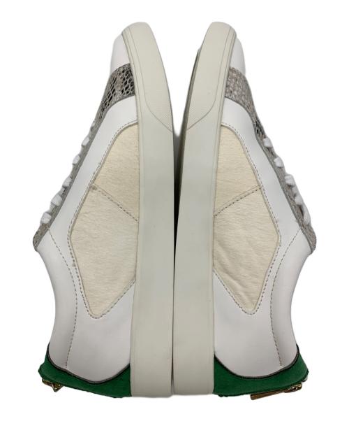 BARNYARDSTORM（バンヤードストーム）BARNYARDSTORM (バンヤードストーム) バックZIPスニーカー ベージュ×グリーン サイズ:35 未使用品の古着・服飾アイテム