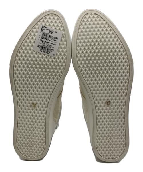 BARNYARDSTORM（バンヤードストーム）BARNYARDSTORM (バンヤードストーム) バックZIPスニーカー ベージュ×グリーン サイズ:35 未使用品の古着・服飾アイテム