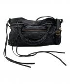 BALENCIAGAバレンシアガ）の古着「レザーバッグ」｜ブラック