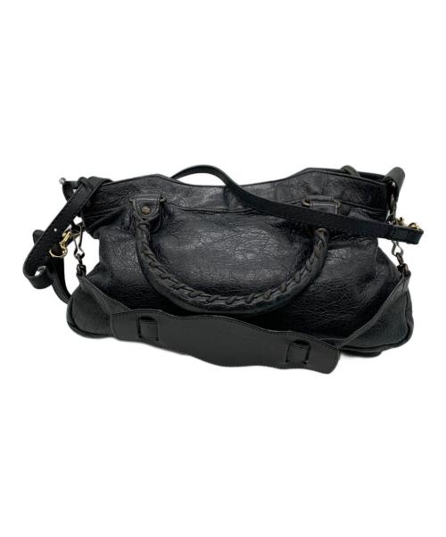 BALENCIAGA（バレンシアガ）BALENCIAGA (バレンシアガ) レザーバッグ ブラックの古着・服飾アイテム
