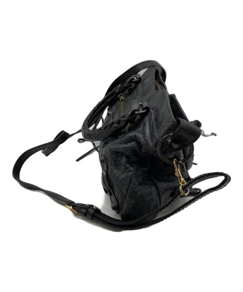BALENCIAGA（バレンシアガ）BALENCIAGA (バレンシアガ) レザーバッグ ブラックの古着・服飾アイテム