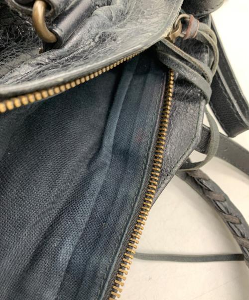 BALENCIAGA（バレンシアガ）BALENCIAGA (バレンシアガ) レザーバッグ ブラックの古着・服飾アイテム