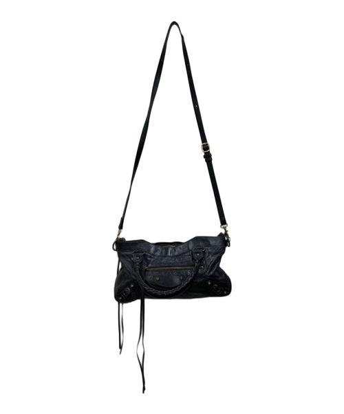BALENCIAGA（バレンシアガ）BALENCIAGA (バレンシアガ) レザーバッグ ブラックの古着・服飾アイテム
