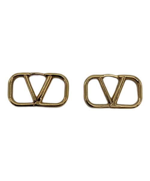 VALENTINO（ヴァレンティノ）VALENTINO (ヴァレンティノ) Vロゴピアス カラー：ゴールドの古着・服飾アイテム