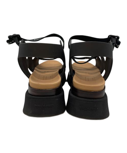 beautiful people（ビューティフルピープル）beautiful people (ビューティフルピープル) UNITED TOKYO (ユナイテッドトーキョー) バックルストラップスポーツサンダル ブラック サイズ:2の古着・服飾アイテム