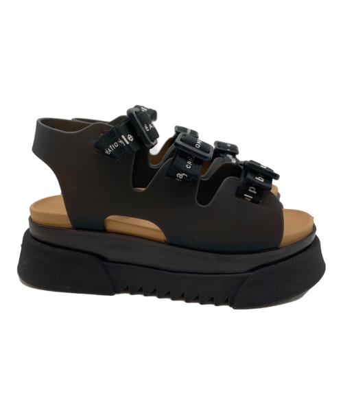 beautiful people（ビューティフルピープル）beautiful people (ビューティフルピープル) UNITED TOKYO (ユナイテッドトーキョー) バックルストラップスポーツサンダル ブラック サイズ:2の古着・服飾アイテム