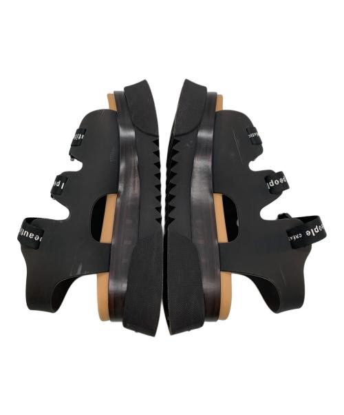 beautiful people（ビューティフルピープル）beautiful people (ビューティフルピープル) UNITED TOKYO (ユナイテッドトーキョー) バックルストラップスポーツサンダル ブラック サイズ:2の古着・服飾アイテム