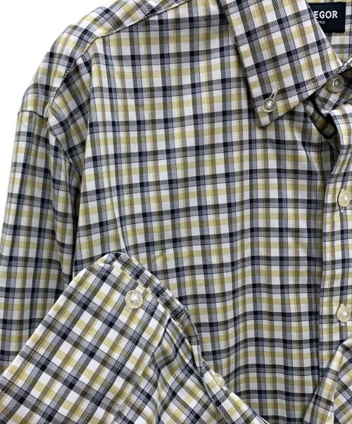 McGREGOR（マクレガー）McGREGOR (マクレガー) ボタンダウンシャツ ホワイト×ベージュ サイズ:Lの古着・服飾アイテム