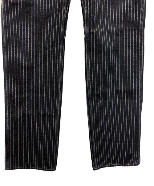 IRON HEART（アイアンハート）IRON HEART (アイアンハート) ストライプペインターパンツ ブラック サイズ:w30の古着・服飾アイテム