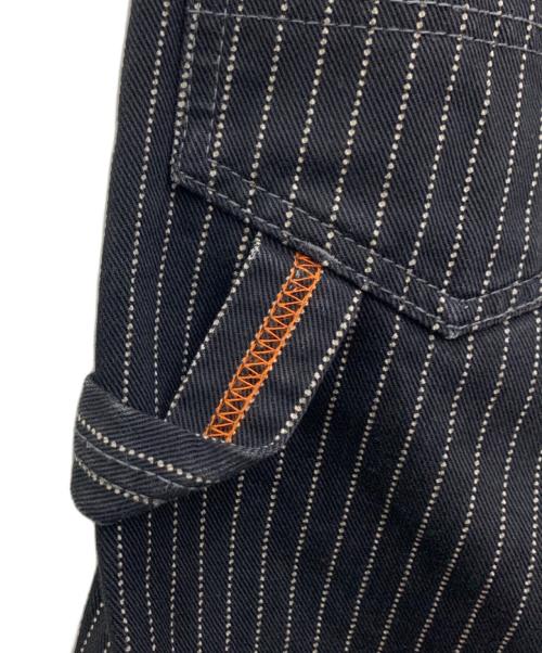 IRON HEART（アイアンハート）IRON HEART (アイアンハート) ストライプペインターパンツ ブラック サイズ:w30の古着・服飾アイテム