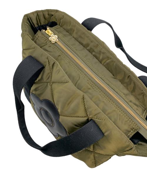 MARY QUANT（マリークヮント）MARY QUANT (マリークヮント) キルティングトートバッグ オリーブの古着・服飾アイテム